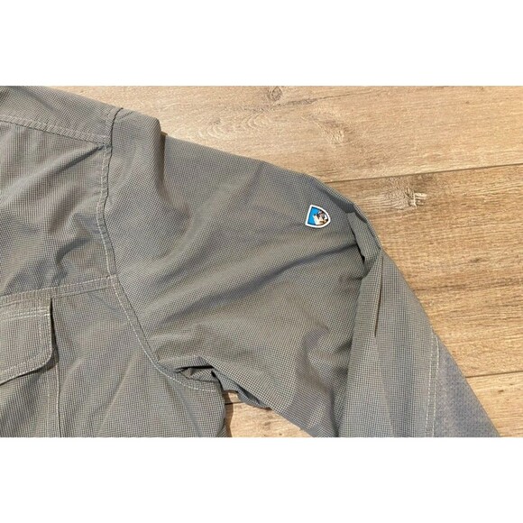 Kuhl Airspeed Mens XL Long Sleeve Button Olive Vented Lightweight Outdoors Shirt - Picture 4 of 10